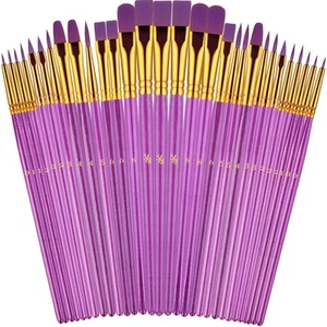 Paint Brushes Set, 30 Pcs Paint Brushes for Acrylic Painting, Watercolor Acry... - Picture 1 of 7