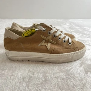 Paul Green Carlita sneaker donna 4 beige plateau pizzo scarpe basse stella 46144 - Foto 1 di 16