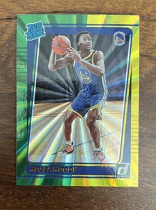 2021-22 Donruss, Moses Moody, Rookie, Golden State Warriors, #234, vert jaune - Photo 1/2