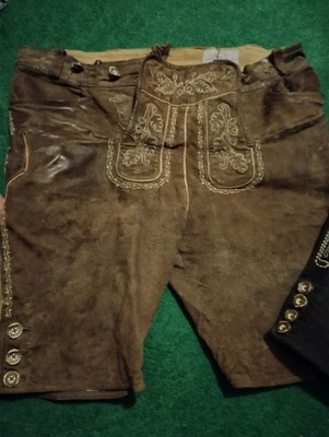 2 Stück Lederhosen Kunstleder Gebraucht - Bild 1 von 4