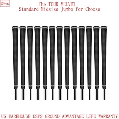 Empuñadura para palos de golf 13 piezas The Tour Velvet antideslizante 60R empuñadura de goma 3 tamaños Foto 1 de 4