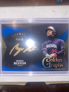 2024 Topps Five Star - Golden Graphs Byron Buxton #GG-BB azul/20 (AU) - Imagen 1 de 4