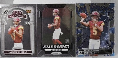 Jayden Daniels 3 Card Mix RC Lot . - Image 1 of 4