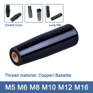 Bakelite Revolving Handwheel Machine Handle M5 M6 M8 M10~16 female Thread Black - Picture 1 of 9