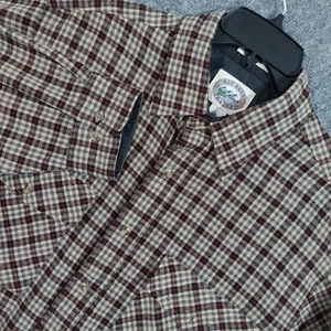 Vintage Bay Area Traders Shirt Mens Large Tall  LT Plaid Flannel Long Sleeve - Picture 1 of 9