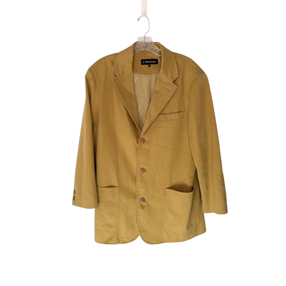 Blazer para hombre J. Peterman color caqui tostado oficina trabajo carrera abrigo deportivo talla 38 Foto 1 de 4