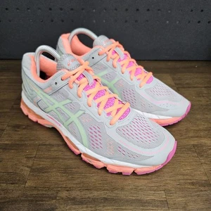 ASICS Gel-Kayano 22 Women Size US 8 Gray Green Orange Running Shoes - Picture 1 of 11