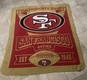San Francisco 49ers NFL Lightweight Blanket Red & Gold 5x4ft In Great Condition! - Picture 1 of 1