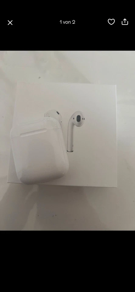 Apple AirPods 2. Generation mit Ladecase - Weiß - Bild 1 von 2