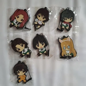 Girls und Panzer figure rubber strap key chain Lot 7 set mascot anime Japan m649 - Picture 1 of 3