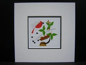 Tarjeta de arte mate Charley Harper Good World Cardinal - Imagen 1 de 1