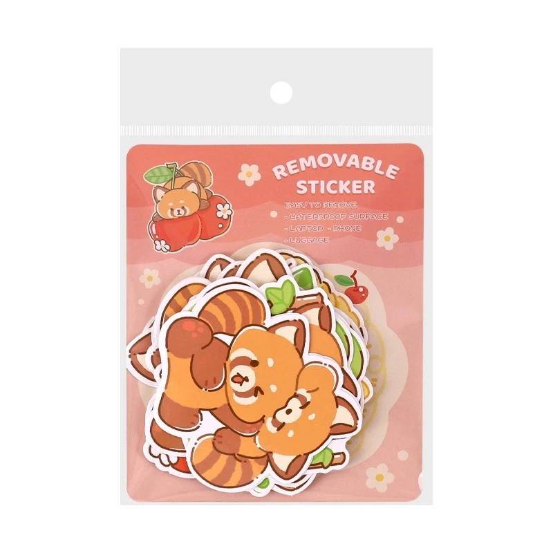 Cute Animal Removable Sticker, Waterproof Surface, 10 Pieces, Decorative, Tag - Image 1 of 4