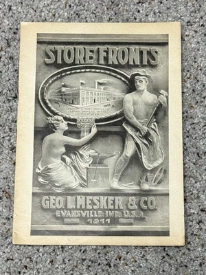 Original 1911 Architectural 32p Pamphlet Mesker &Son Mfg. Storefronts Evansville - Image 1 of 4