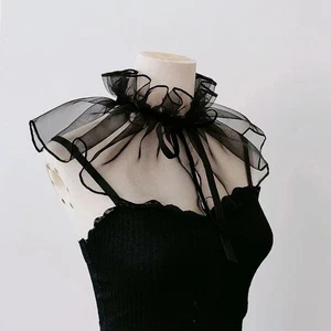 Falscher Kragen mit Rüschen, abnehmbar, für Halloween-Party-Outfits, - Picture 1 of 7
