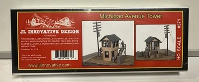 JL Innovative Design HO Scale Michigan Avenue Tower Building Kit #571 NEW - Image 1 of 4