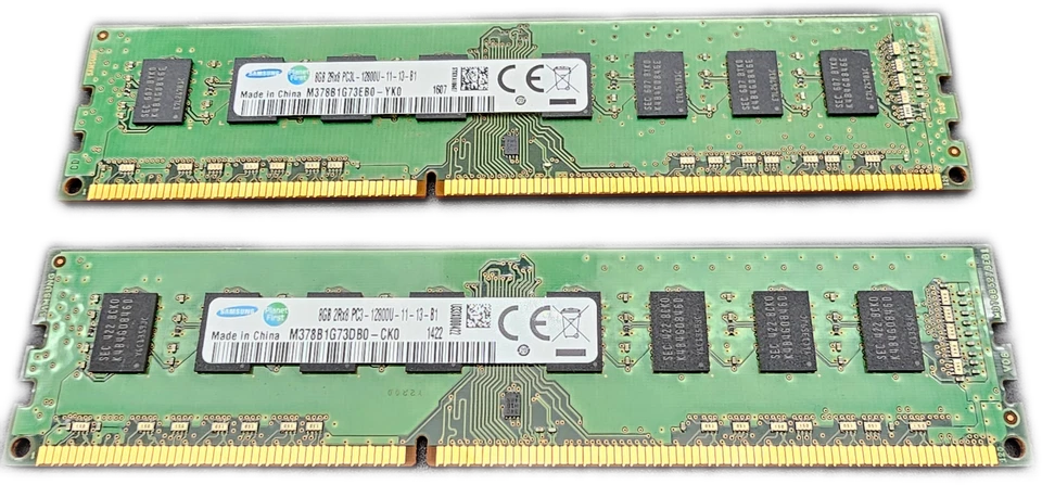 SAMSUNG 16GB (2x8GB) DDR3 PC3-12800U DESKTOP RAM  - Image 1 of 4