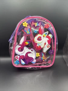 Vintage Lisa Frank Colorful Bunnies Easter Treasure Tote Mini Backpack Bag ONLY - Picture 1 of 9