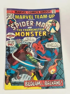 Marvel Team-Up #36 - 1st Meeting of Spider-Man and Frankenstein - G - Picture 1 of 6