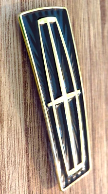 Nuevo emblema capó Lincoln Town Car 1998-1999-2000-2001-2002-negro y dorado-metal Foto 1 de 4