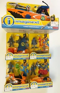 Imaginext Ocean Adventure TURBO RESCUE BOAT & Set of 4 Adventure Figures MIP - Picture 1 of 9
