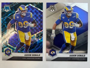 Aaron Donald 2021 Panini Mosaic Genesis Prizm Case Hit + Base Rams 2 - Bild 1 von 4