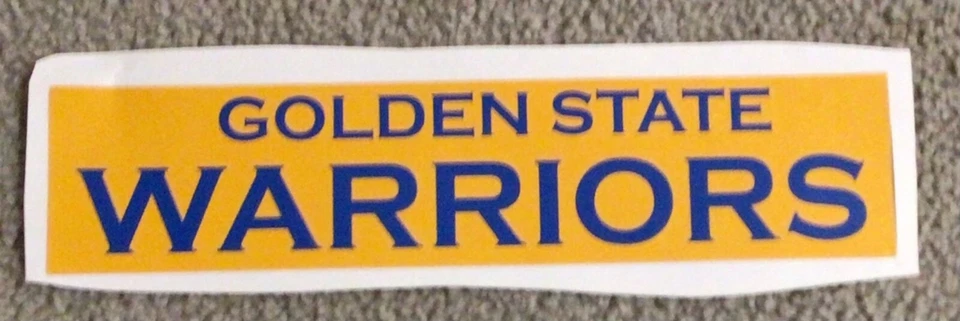 Golden State Warriors fathead nameplate decal 10.5”x2.5” NBA Wall Graphics new - Image 1 of 1