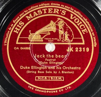 Duke Ellington : Morning glory / Jack the bear DISQUE 78 tours rpm HMV JK 2319 - Photo 1/4