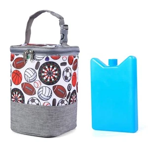 Breast Milk Cooler Bag with Ice Pack Fits 4 Baby Bottles Up to 9 Ounce Baby B... - Picture 1 of 5