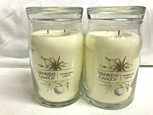 LUCES PARPADEANTES Yankee Candle (2) 20 oz dos velas de mecha - Imagen 1 de 1