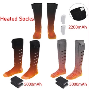 Washable Electric Heated Sock Battery Power Winter Warmer Thermal Skiing Hunting - Picture 1 of 41