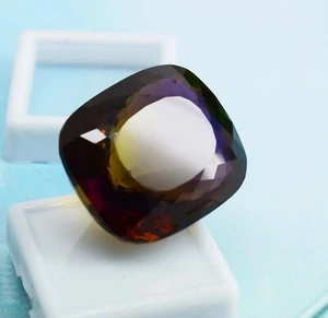Ametrine Cushion Cut AAA 96CT Quality Calibrated Flawless loose Gemstone Pendant - Picture 1 of 9