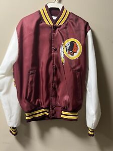 Vtg 90s Rare NFL Washington Redskins Chalk Line Fanimation Jacket Boys 14/16