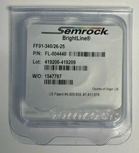 Semrock 340/26-25 nm BrightLine® single-band bandpass filter - Bild 1 von 1