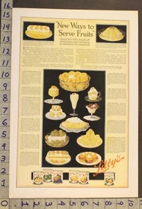 1919 LIBBYS CAN FRUIT MCNEIL DESSERT FOOD KITCHEN ILLUSTRATED DECOR ART AD XN35 - Picture 1 of 1