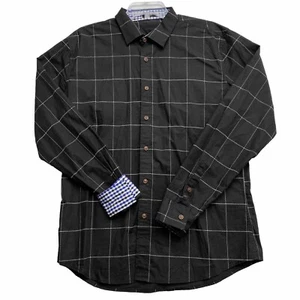 COOFANDY Men's Slim Dress Shirt Long Sleeve Casual Button Down Shirts Black - Picture 1 of 13