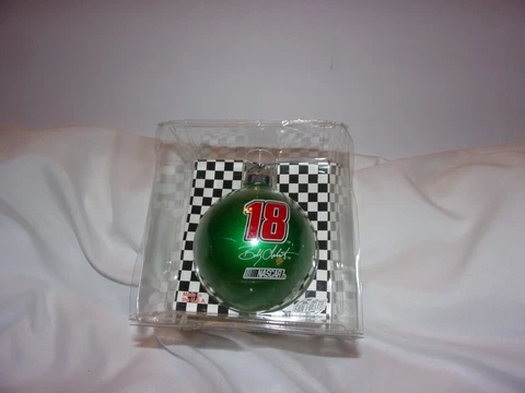 Nascar Collectibles Bobby Labonte Green Glass Christmas Ball #18 / New Cover