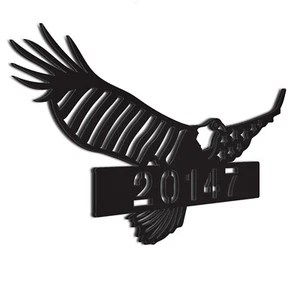 Patriotic Address Number Sign | Door hanger | Postal Number Sign | Gift for New  - Picture 1 of 16