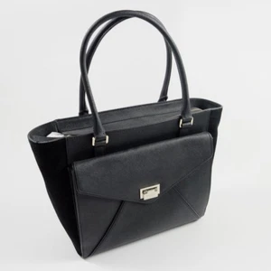 Bolso Cartera Kate Spade Johanna Wesley Place Gamuza Cuero Negro WKRU3401 - Imagen 1 de 9