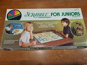 1982 Selchow & Righter Scrabble for Juniors Board Game - Picture 1 of 2