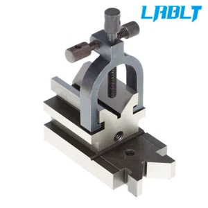 LABLT 3-1/2"×1-7/8"×1-7/8" Angle V-Block & Clamp Set Percision Ground 0.0003" - Picture 1 of 12