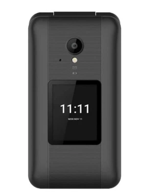 NUU Mobile F4L LTE GSM Unlocked ( AT&T ,T-Mobile ,Mint ) Flip Phone, Black - Image 1 of 4