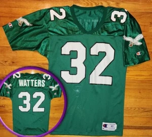 *VINTAGE* CHAMPION Philadelphia EAGLES WATTERS Jersey Mens 40 nfl kelly football - Picture 1 of 9
