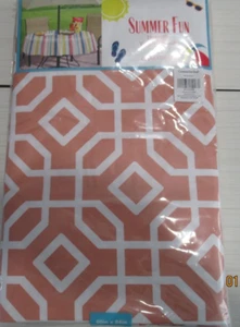 TABLECLOTH.    PICNIC TABLE UMBRELLA ZIPPER.    60 X 84" - Picture 1 of 1