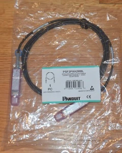 PANDUIT PSF2PXA2MBL 2M 6.6ft SFP28 25G Direct Attach Cooper, Twinax, New in Bag - Picture 1 of 3