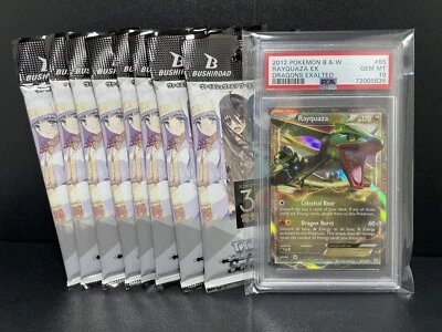 2012 Pokemon Rayquaza EX Dragons Exalted 85/124 GEM MT PSA 10 + Extra Boooster - Image 1 of 2