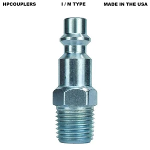 1/4" NPT Pneumatic Air Compressor Hose Male Quick Connect Fitting Coupler Plug - Picture 1 of 2