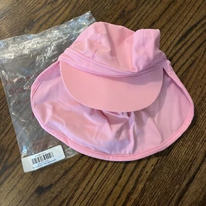 NWT Hanna Andersson Extra-Protective Sun Hat "Out Of The Sun" Pink Size L 6 7 8 - Picture 1 of 5