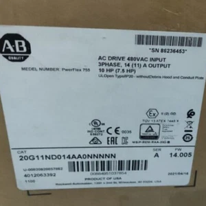 NOWY OD 20G11ND014AA0NNNN PowerFlex 755 AC Bezpłatna szybka wysyłka US Free Tax - Zdjęcie 1 z 5