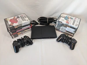 Sony PlayStation 2 PS2 Slim Console Bundle with Games - Picture 1 of 5