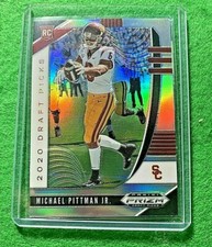 MICHAEL PITTMAN SILVER PRIZM ROOKIE CARD JERSEY #6 COLTS RC 2020 PANINI PRIZM DP